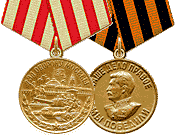 Medal "Za obronę Moskwy" i "Za zwycięstwo nad Niemcami w Wielkiej Wojnie Ojczyźnianej 1941-1945"