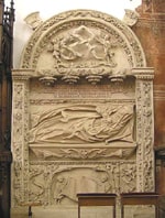 Gravestone of Barbara de Roznow. Tarnow